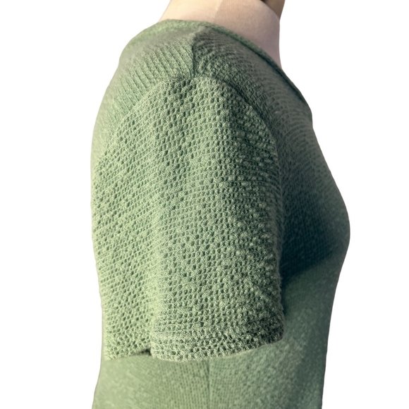 Rolla Coaster Baby Doll Dress Large Green Short Sleeve Round Neck Stretchy Layer - Picture 14 of 14